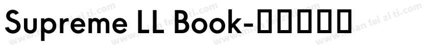 Supreme LL Book字体转换